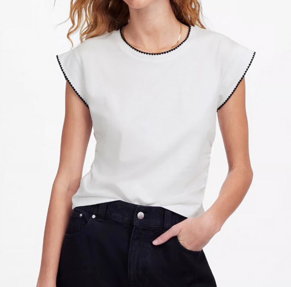 NWT Madewell Side-Cinch Muscle Tee Size XS